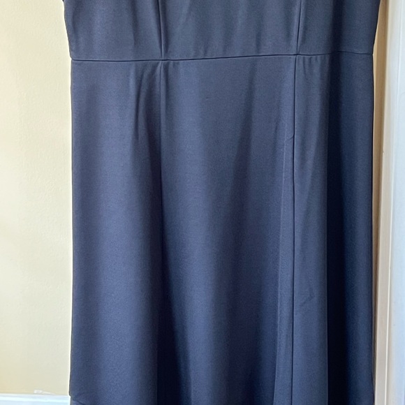 New Issac Mizrahi size M 10 12 black dress soft v-neck flutter sleeve - Picture 11 of 16